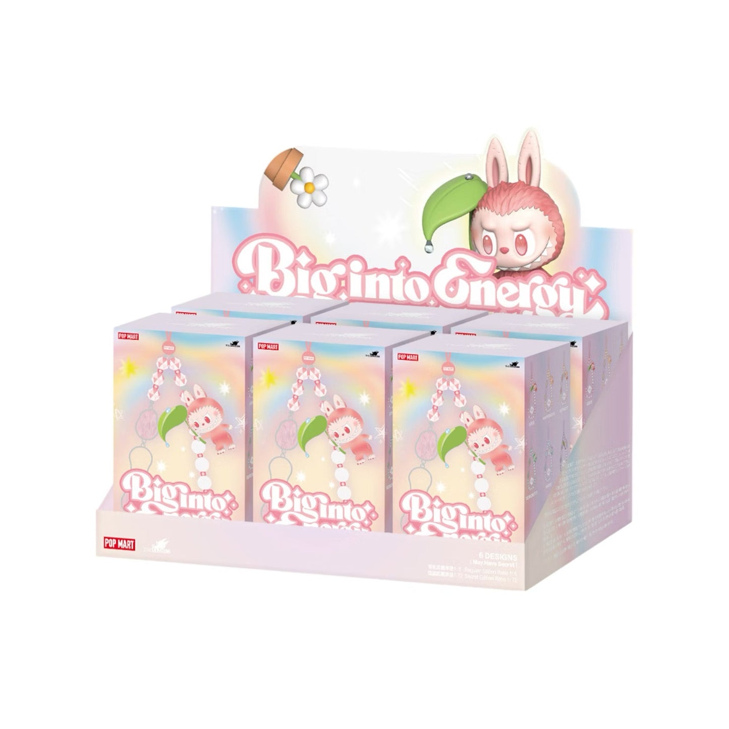 POP MART Labubu The Monsters Big into Energy Series Phone Charm Sealed Case (6 Blind Boxes)