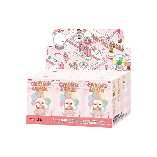POP MART CRYBABY Crying Again Series Vinyl Plush Pendant (6 Blind Boxes)