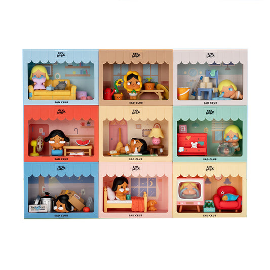 POP MART Crybaby Sad Club Series Blind Box Scene Set
